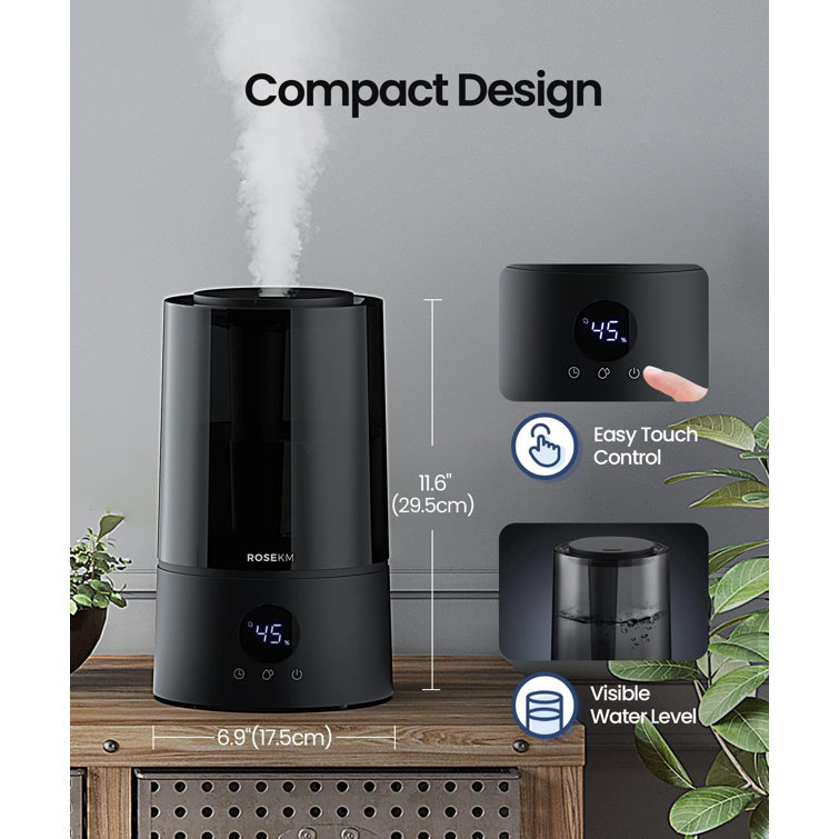 Rose Purifiers Cool Mist Steam Console Humidifier with Adjustable